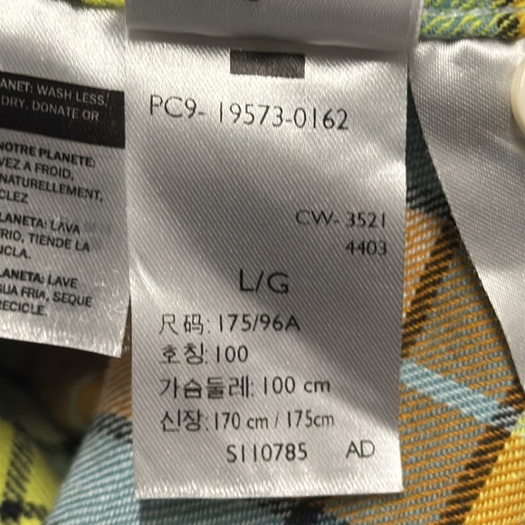 Levis Men’s Jackson Plaid Worker Overshirt in Jones Plaid Starlight Multi - Picture 6 of 6